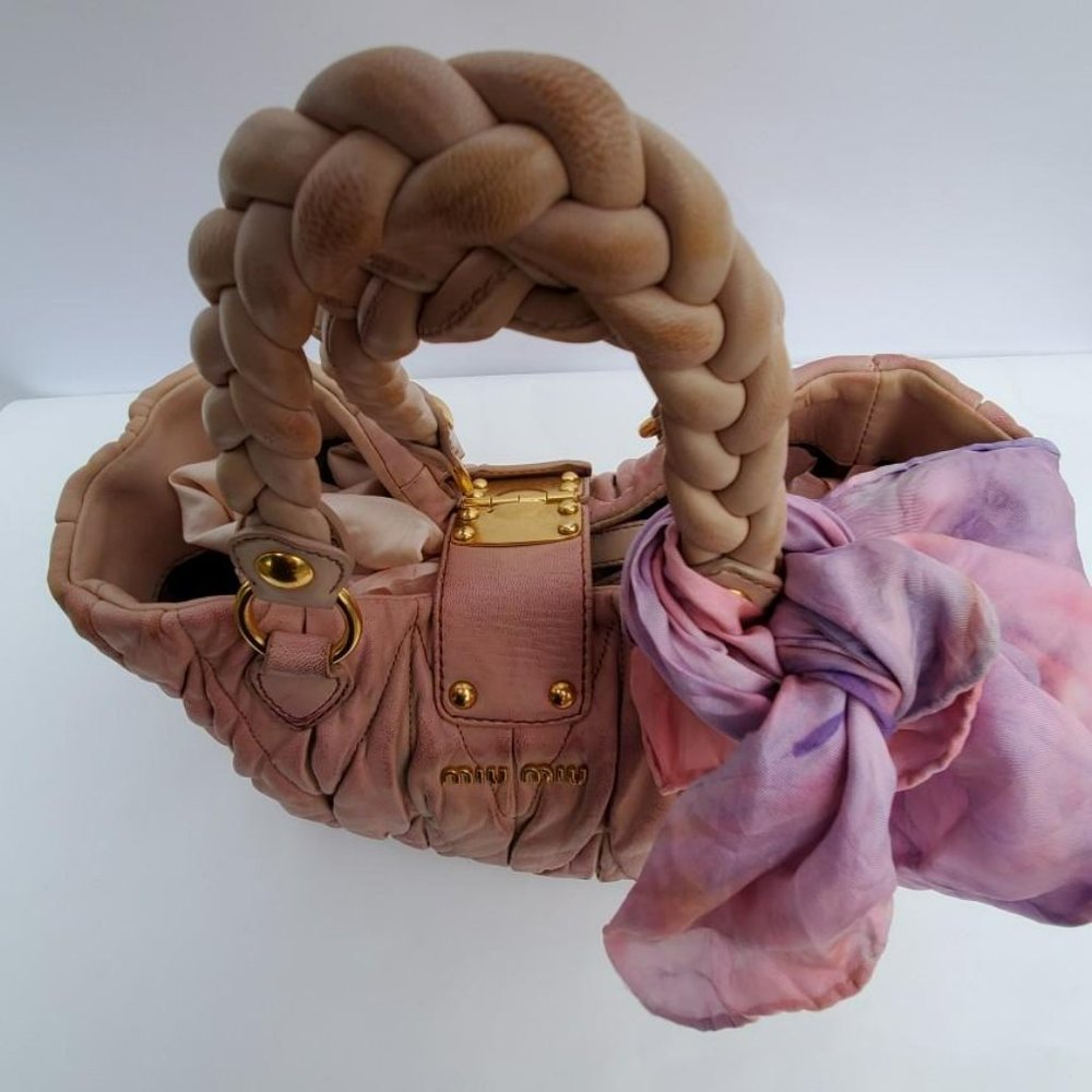 Vintage Miu Miu Prada Metelasse Arcadie Leather H… - image 6